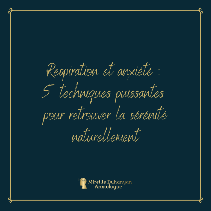 5 techniques de respiration contre l'anxiété